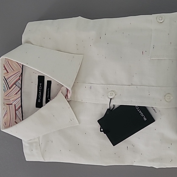 Bugatchi Chalk Speckled Colors Print Classic Fit Size M $149
